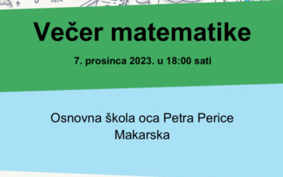 Poziv za Večer matematike 2023.